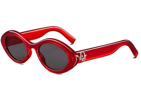 dior erl sunglasses|LuckyDior R1I Red Rounded Sunglasses .